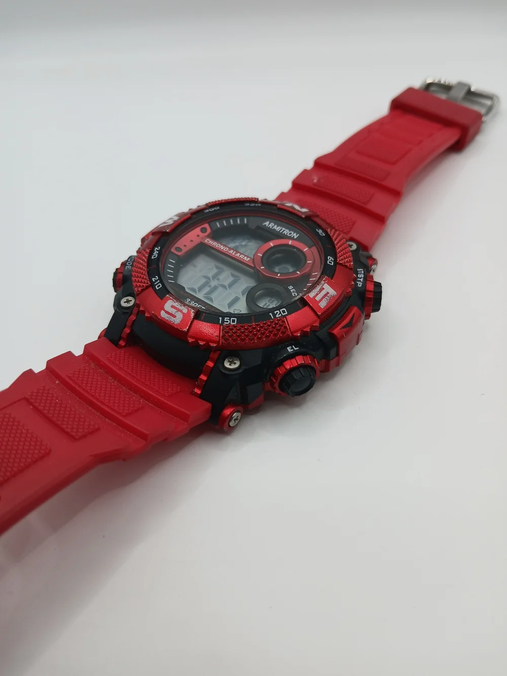 Armitron Sport Men's Digital Red Chronograph Resin Strap‎ Watch, 40/8284/Working